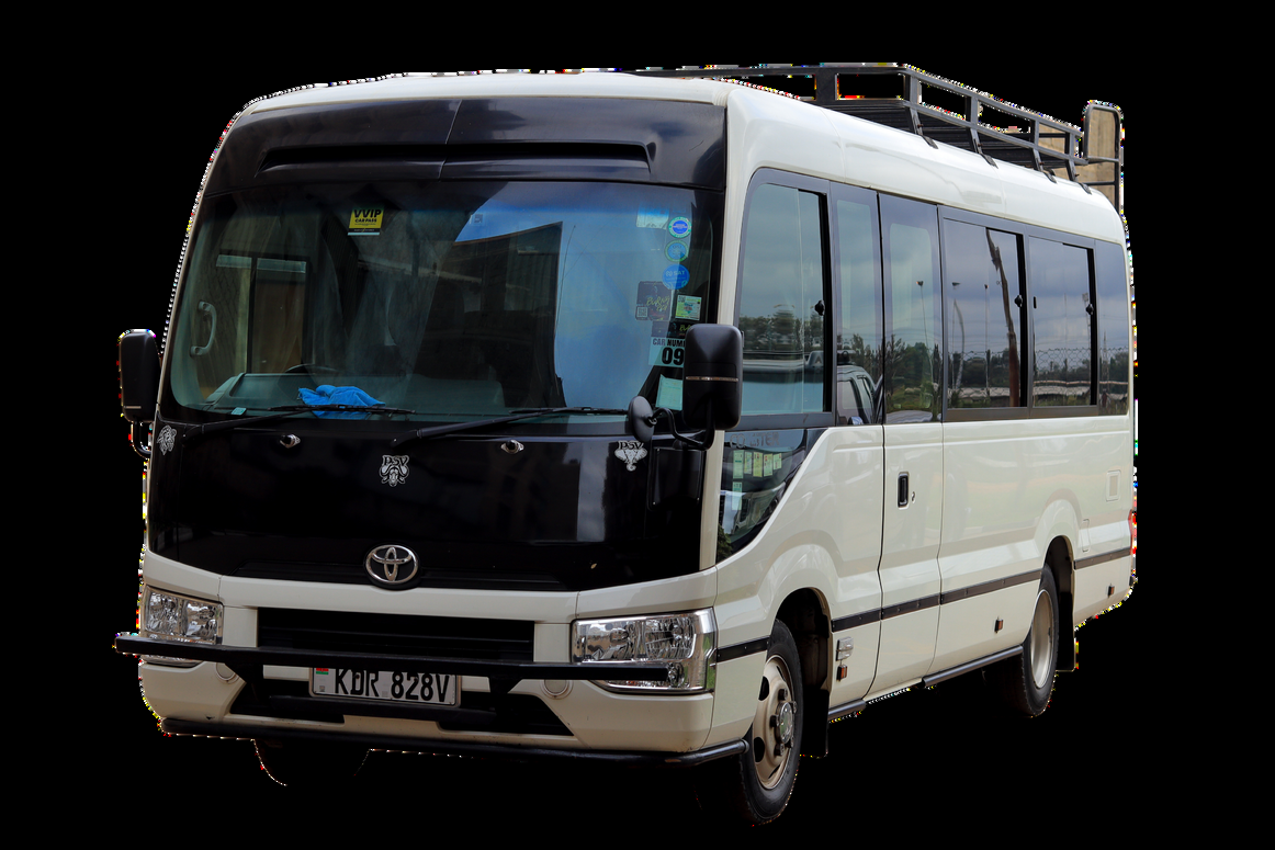 Toyota Coaster from the Taroska Executives fleet